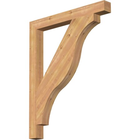 Funston Block Smooth Bracket, Western Red Cedar, 3 1/2W X 34D X 42H